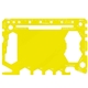 aerial view a yellow crossover outdoor 23 function tactical card tool, image 1 of 2