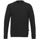 aerial view a black (995) mens american giant everyday lightweight french terry classic crew sweatshirt, image 1 of 8
