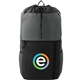 aerial view a black/gray nbn trailhead recycled lightweight 15l cinch pack, image 1 of 8