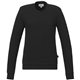 aerial view a black (995) womens american giant everyday lightweight french terry classic crew sweatshirt, image 1 of 9