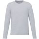 aerial view a heather grey (932) mens somoto eco long sleeve tee, image 1 of 4