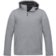 aerial view a quarry (938) mens lefroy eco lightweight softshell jacket with hood, image 1 of 4