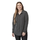 aerial view a heather dark charcoal (988) womens rigi eco knit button cardi, image 1 of 11