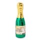 a green/gold 1 oz champagne bottle