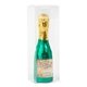 a green/gold 8 oz champagne bottle