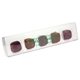 a clear acetate sticks with sea salt caramels