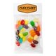 a clear small header bags - jelly belly