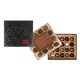 aerial view a black custom chocolate delight gift box with gourmet truffles, image 1 of 10