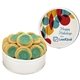 aerial view a group of fresh beginnings gourmet sugar cookie tin, image 2 of 8