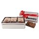 a group of mrs. fields(r) double fudge brownie tin - 3 pack