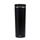 aerial view a black perka(r) moderno 20 oz double wall, stainless steel tumbler, image 1 of 5