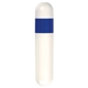 aerial view a white/blue portable spf30 sunscreen spf15 lip protection combo, image 1 of 2