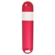 aerial view a translucent red/white portable spf30 sunscreen spf15 lip protection combo, image 1 of 2
