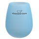 a blue silicone cup