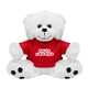 a red soft 6 stuffed teddy bear