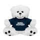 a navy soft 6 stuffed teddy bear