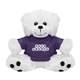 a purple soft 6 stuffed teddy bear