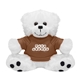 a brown soft 6 stuffed teddy bear