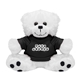 a black soft 6 stuffed teddy bear