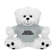 a gray soft 6 stuffed teddy bear