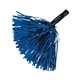 a blue metallic cheer pom poms