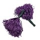 a purple metallic cheer pom poms