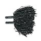 a black metallic cheer pom poms