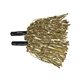 a gold metallic cheer pom poms