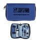 a blue 15- piece home tool set with zipper case