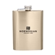 a gold 8 oz leak - resistant flask