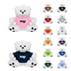 a group of soft 6 stuffed teddy bear