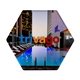 a group of full color acrylic hexagon award