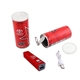 aerial view a custom power shot 10 - 2200 mah metal usbp2200m power bank in branded can, image 1 of 3