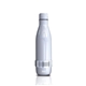 aerial view a white zos thermal bottle with integrated wireless speaker base, image 1 of 2