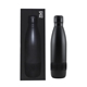 aerial view a black zos thermal bottle with integrated wireless speaker base, image 2 of 4