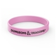 a light pink printed silicone wristband bracelet
