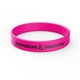 a hot pink printed silicone wristband bracelet