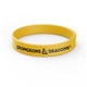 a athletic gold printed silicone wristband bracelet
