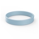 aerial view a light blue printed silicone wristband bracelet, image 1 of 2