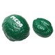 a dark green colored brain squeeze stress ball