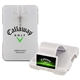 aerial view a white clip & translucent frost sunscreen easy reach tm auto visor clip with credit card sunscreen, image 1 of 7
