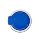 a blue phone ring stand