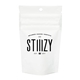 aerial view a white 1 gram - 2 gram child resistant pouch / exit bag 3 1/8 x 2 x 5 1/8, image 1 of 3