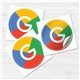 a group of 3 x 3 full color circle sticker
