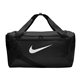 aerial view a black nike brasilia small duffel, image 1 of 4
