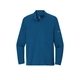 aerial view a gym blue nike dry 1/2- zip cover - up, image 1 of 6