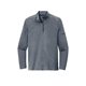 aerial view a navy heather nike dry 1/2- zip cover - up, image 1 of 6