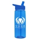 aerial view a group of 26 oz flair tritan water bottle with flip straw lid, image 11 of 14