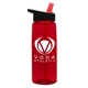 aerial view a group of 26 oz flair tritan water bottle with flip straw lid, image 13 of 14