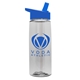 aerial view a group of 26 oz flair tritan water bottle with flip straw lid, image 9 of 14